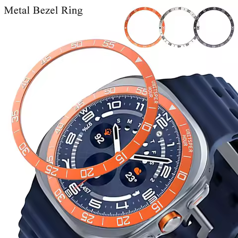 Metal Bezel Ring for Samsung Galaxy Watch Ultra 2025 47mm Alloy Digit Bezel for Galaxy Watch 7 Ultra