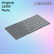 Genuine Parts (LEGO) [PLT] 92438 – 4654613 Plate 8x16 (Toys Part) [Dark Stone Grey]