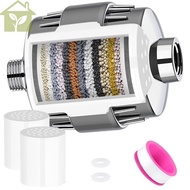 Shower Water Filter Shower Head Hard Water Filter with 2 Replaceable Cartridges Water Softener Filter SHOPABC7300