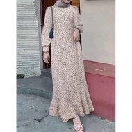 Eid Women Dress Abaya Muslim Boho Floral Dubai Vestidos Largos Long Dresses Kaftan Arab Robe Party C