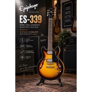 No stock need to pre order Epiphone ES-339 Semi-Hollowbody Electric Guitar - Vintage Sunburst with R