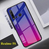 [ส่งจากไทย] Case Realme 5s / Realme 5i เคสเรียวมี5เอส เคสกระจกสองสี เคสกันกระแทก เคส Realme5S ขอบนิ่ม เคสกระจกไล่สี