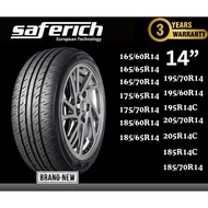 Saferich Tubeless Tires Cars Rim 14 Inches Tire 165/60R14 165/65R14 165/70R14 175/65R14  175/70R14
