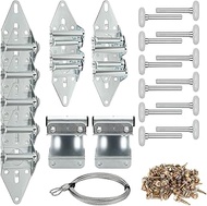 AKOLAFE Tune Up Kit for 16 x 7' or 18 x 7' Garage Door, Includes 10pcs Garage Door Rollers, 9pcs Gar