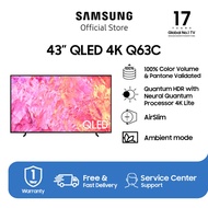 Online Exclusive Samsung Smart TV 43 inch QLED 4K Q63C  - QA43Q63CAKXXD