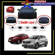 DFSK GLORY 190T Black Zipper Design Jet Protection Car Cover Waterproof Sun-proof Selimut Kereta dfs