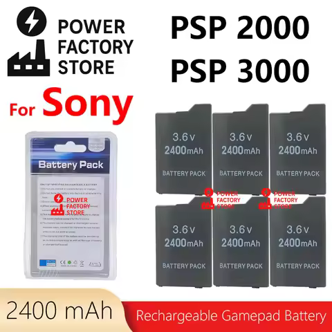 1-10pcs 2400mAh 3.6V Li-ion Rechargeable Battery For Sony PSP2000 PSP3000 PSP-S110 PlayStation Porta