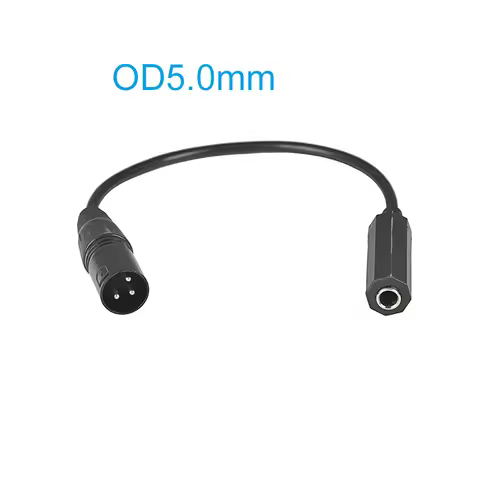 XLR Male to 1/4" Female Balance Cable Adapter TRS 6.35mm to XLR 3 Pin Mono Audio Connect Convert Int