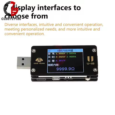 DC 4-25V 6.5A USB Voltage Current Tester Power Meter Battery Capacity Detector QC/PD Protocol Decoy 