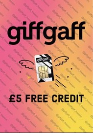 英國 Giffgaff Sim卡 送£5｜有大量現貨！