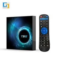 t95 tv box 網絡播放器 電視盒 安卓10 4g/128g 雙頻wifi