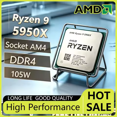AMD Ryzen 9 5950X 16-Core 3.4 GHz 105W AMD Ryzen 9 5950X Socket AM4 CPU 100% Brand New Original with