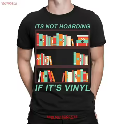 Its Not Hoarding Funny Vinyl Records Turntable T Shirt Top TA 56 vintage Washed streetwear Comfortab