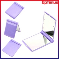 Optimus Depot Pocket Makeup Mirror With LED Light - Purple