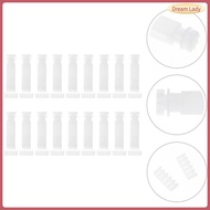 18 Sets Curtains Pulley Repair Broken Vertical Blind Repairing Parts 3.00X0.90X0.90CM White PVC  rui