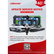 OBDSTAR X300DP/X300DP PLUS/KeyMaster DP/KeyMaster DP PLUS One Year Update Service (Less Than 7 Day O