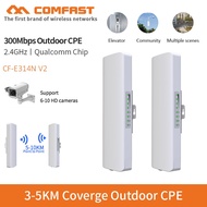 Comfast 3-5KM Long Range Outdoor CPE CF-E314N 300Mbps Wireless Bridge 2*14dBi Antenna Wifi repeater 