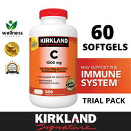 Repacked Kirkland Vitamin C 1000 mg with Rose hips 60 Tablets