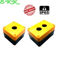 Push Button Switch Control Station Box 22mm 1 / 2 Button Hole (Orange)