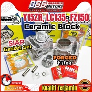 ESPADA Racing Block Kit Ceramic PRO Forged Piston SIAP Gasket Set ORIGINAL LC135 Y15ZR FZ150 62MM 63MM 65MM 66MM Blok