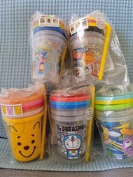 Doraemon/ Winnie the Pooh/ Cars/ Tomica/ Toy Story 日本製水杯 三個裝