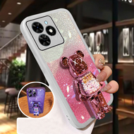 NEW Handphone Casing INFINIX HOT 40 / 40I / 40 Pro / 40 Pro FREE FIRE With Candy Bear Stand Phone Ca