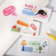 Die cutting tape dopamine one week English word element collage hand account material DIY Guka colla
