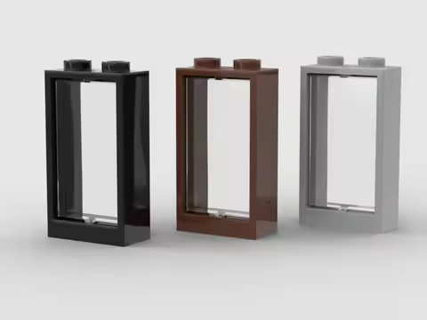 *Window 1x2x3 w. glass* 20pcs Y104 DIY enlighten block brick part No.60593 Compatible With Other Ass