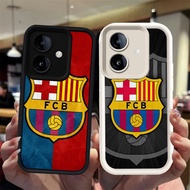 N135 Barcelona Black and White Silicone Casing for OPPO A3 A3X A79 A5 Pro A5X 5G Case
