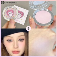 cappuvini beauty girls Highlighter Pressed Powder Makeup Cosmetics Monochrome Fabric Cute Cherry Blo