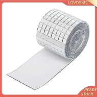 [Lovoski2] Mirror Tiles Disco Ball Tiles Bulk Mini Mosaic Stickers Mini Square Mirror Tiles for Bathroom Handmade Craft Photo Frame Vase