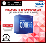 Intel Core I5-10400 / I5-10400F (NO GRAPHIC) LGA1200 Desktop Processor (12M CACHE, UP TO 4.30 GHz ) I5-10400 / I5-10400F