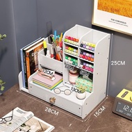 Wooden Stationary Storage Rack Pen Holder Box Rak Alat Tulis Rak Pen Rak Office Rak Sekolah 木制固定储物架