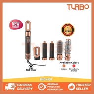 TURBO HAIR STYLER CLOVER MULTI SET 5 IN 1 800 WATT EHD6101 EHD-6101