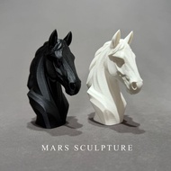 Horse Head Sculpture Geometric Horse Statue Home Decor Room Decor Room Decoration Decoration Living 