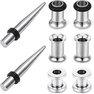 12G 10G 8G 6G 4G 2G 0G 00G Ear Gauge Stretching Kit 316L Surgical Steel Gauges Tapers Tunnels Hypoal