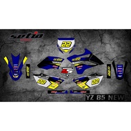 DECAL STICKER STRIPING YZ 85 NEW FULL BODY (CODE 4)