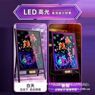 Papan iklan pendarfluor LED kedai pasar malam papan promosi papan iklan bercahaya paparan kedai.