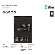 Obeng Ketok Set Wera 05072017001 Impact Driver Series Set - 17 Pc