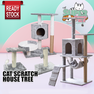 Cat Scratch House Tree Cat Tower Cat Condo Bed Scratcher Premium Large House Kitten Kucing Scratcher 猫公寓 猫树屋 猫玩具 猫抓树 猫抓剑