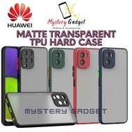 Huawei Nova 7i/Nova 5T/Nova 4e/P30/P30 Pro/P40 Pro/Mate 30 MATTE SHOCKPROOF Transparent Camera Protect Hard Cover Case