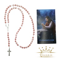 MAWAR Red Rose Rosary Beads | Rosary 77x Our Father | Catholic Prayer Necklace