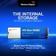 WD BLUE SN580 PCIE 4.0 NVME M.2 2280 SSD INTERNAL STORAGE (500GB / 1TB)