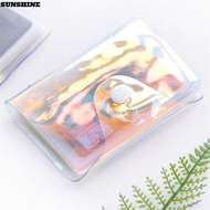 SUNSHINE Organizer Wallet Laser Credit Card Holder Transparent