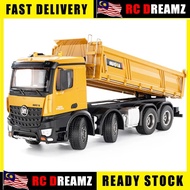 Huina 1536 Remote Control Dump Truck 536 Scale 1/14 Heavy Duty RC Construction 8 Wheeler Long RC Dum