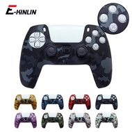 Silicone Controller Protective Waterproof Housing Shell Camouflage Case Cover Gamepad Console Skin For Sony Playstation 5 PS5
