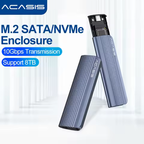 ACASIS M2 SSD Case M.2 NVMe SATA SSD Enclosure Adapter 10Gbps USB3.1 External Enclosure Support NVMe