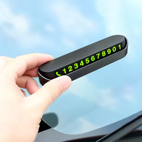 Car Temporary Stop Sign Parking Card Telephone Number Card Plate for Mitsubishi asx lancer outlander