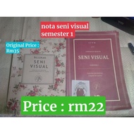 [USED BOOK] STPM SENI VISUAL SEM 1 (nota+latihan)