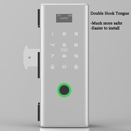 Tuya Wifi Sliding Glass Door lock Biometric Fingerprint lock Electric digital Lock Frame Glass door